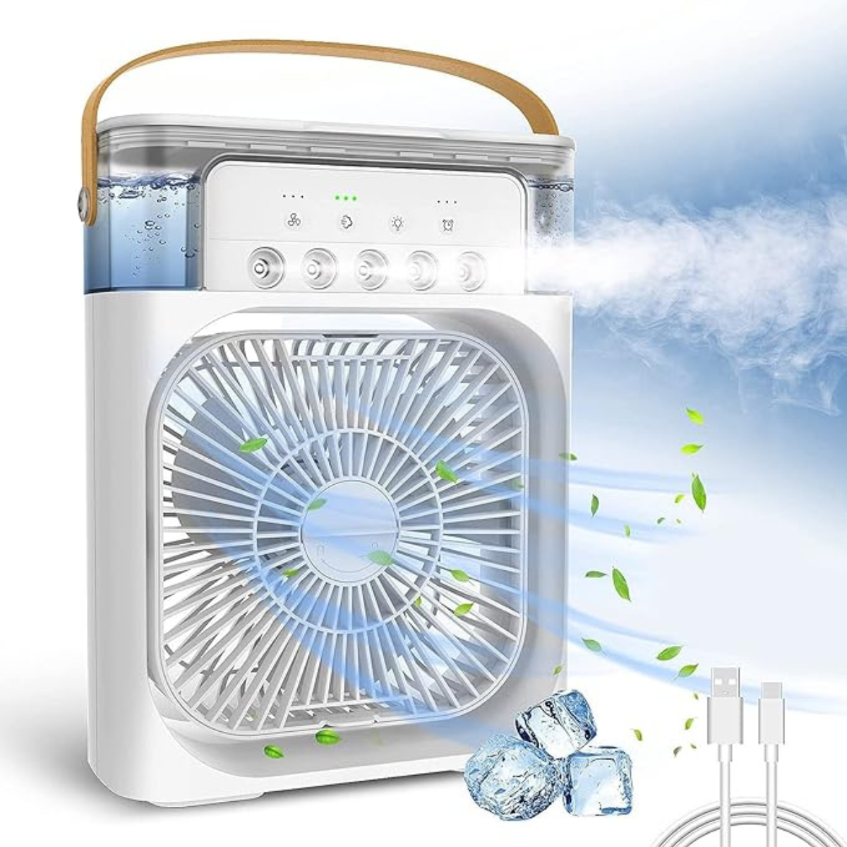 VENTILADOR HUMIDIFICADOR 2 EN 1