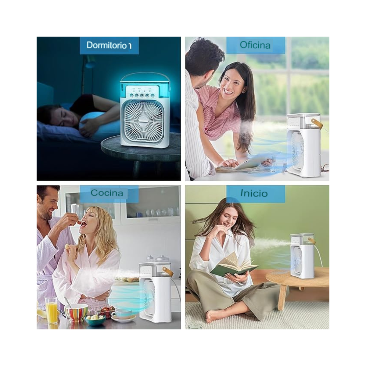 VENTILADOR HUMIDIFICADOR 2 EN 1